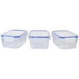 Sainsbury's Klip Lock Storage Container Set 900ml 3 Pack
