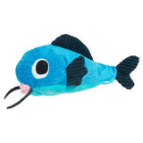 Plush Catfish Claude Treat Hiding Dog Toy Interactive Plush All Sizes