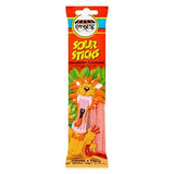 Paskesz Sour Sticks Strawberry Candy 50g