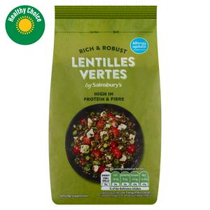 Sainsbury's Lentilles Vertes Dried Green Lentils 500g