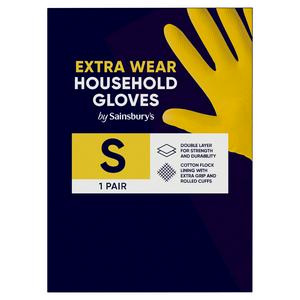 Sainsbury's Household Gloves Extra Wear S (British brand)
