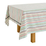 Habitat Stripe Wipe Clean Tablecloth Cotton 180x140cm