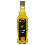 Napolina olive oil 500ml bottle, imported from the UK