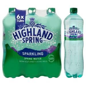 Highland Spring Musserende Vann 6x1L Pakke