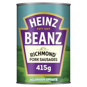 Heinz Baked Beans & Sausages Tomato Sauce 415g, UK version