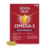 Seven Seas Omega-3 Fish Oil Max Strength with Vitamin D Dietary Supplement 30 Capsules