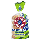 New York Bakery Protein Boost Sliced Seeded Bagels 5 Pack