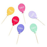 Sainsbury's Home Balloon Shaped Cupcake Toppers Pack of 6