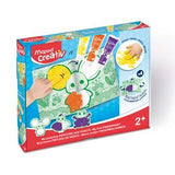 Helix Maped Early Fingerprints Kit 3 Bright Finger Paints 4 Templates