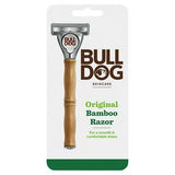 Bulldog Skincare Original Bamboo Mens Razor with Blade Refills x2