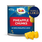 Dole Tropical Gold Pineapple Chunks In Juice 432g
