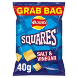 Walkers Squares Salt & Vinegar Potato Snacks 40g