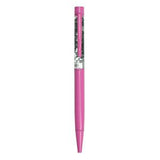 Sainsbury's Home Bold Sequin Pink Metal Ballpoint Pen Black Ink
