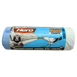 Hero Drawstring Bin Liners 50-60L 12 Pack Kitchen