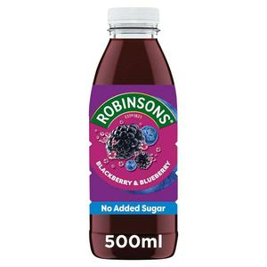 Robinsons juice drink blackberry and blueberry 500ml, imported from the UK