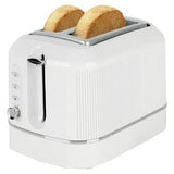 Cookworks Texture Tilly 2 Slice Toaster - White