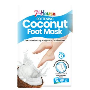 7th Heaven Softening Coconut Foot Mask sachet, UK version