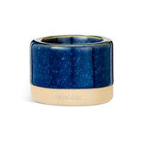 Habitat Ceramic Tealight Holder Blue Glaze 6.5cm