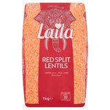 Laila Red Split Lentils Dried Pulses 1kg