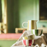 Habitat x Sanderson Handpainted Stripe Mustard Jug 180ml, UK version