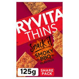 Ryvita Snack It Thins Smoky BBQ Flatbread Snacks 125g