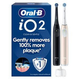Oral-B iO2 Night Black & Calm Pink Electric Toothbrush