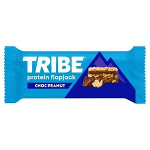 Tribe chocolate peanut protein flapjack 50g (British brand)