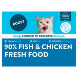 Boost 90% Fish Chicken cat food tray 150g - British product