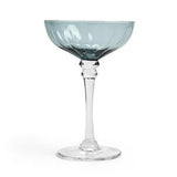 Habitat champagne coupe glass blue 200ml, UK version