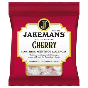 Jakemans Cherry Soothing Menthol Lozenges Cherry Flavour Sweets 73g