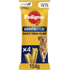 Pedigree Dentastix Large Dog Treats 154g, imported from the UK