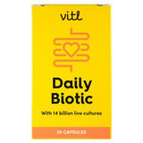 Vitl Daily Biotic Capsules 30 count (British brand)