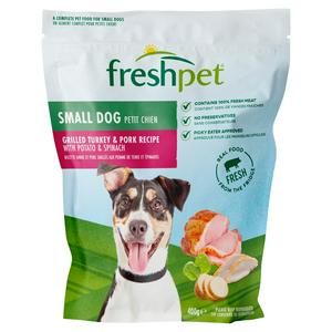 Freshpet Small Dog Grilled Turkey & Pork Recipe Fresh Dog Food 400g