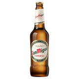 San Miguel lager beer 620ml glass bottle (British brand)