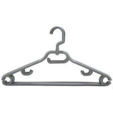 Sainsbury's Silver Plastic Clothes Hangers Pack of 6