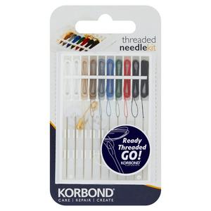 Korbond Multi-Purpose Threaded Needle Kit for clothing repair, UK version
