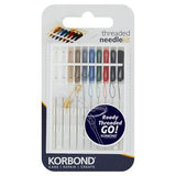 Korbond Multi-Purpose Threaded Needle Kit for clothing repair, UK version