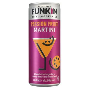 Funkin Canned Cocktail Passion Fruit Martini 200ml - British product