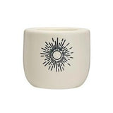 Habitat Sunrise Ceramic Candle Holder Beige 6.5cm