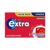 Extra Strawberry Sugarfree Chewing Gum Multipack 5 x 10