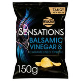 Walkers Sensations crisps balsamic vinegar caramelised onion 150g (British brand)