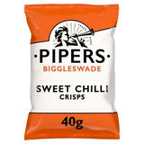 Pipers Sweet Chilli Crisps 40g, imported from the UK