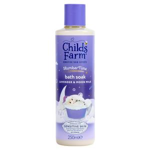 Childs Farm Slumber Time Sleep Bath Soak Lavender & Moon Milk Gentle Bubble Bath for Babies Kids & Sensitive Skin 250ml