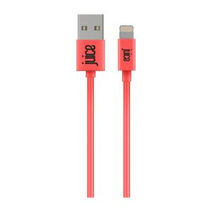 Juice Lightning Charge and Sync Cable 2m Coral