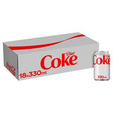 Coca-Cola Diet Coke Cola Soft Drink Multipack 18 x 330ml