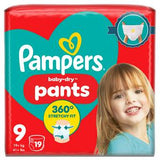 Pampers Baby Dry Nappy Pants Size 9 for 19kg+ 19 Pack