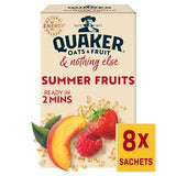 Quaker Summer Fruits Porridge Sachets x8 264g, imported from the UK