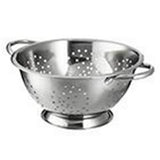 Sainsbury's Home Stainless Steel Handled Colander Kitchen 44.5 x 21.5 x 14.5 cm