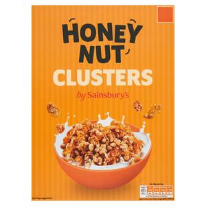 Sainsbury's Honey Nut Clusters Breakfast Cereal 500g