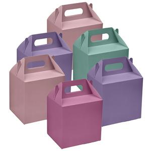 Sainsbury's pink purple party treat boxes 6 pack, imported from the UK